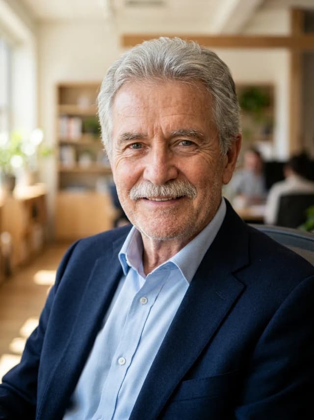 Distinguished elderly man